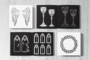 Holy Hearts Hand Drawn Vector Arts, a Decorative Illustration by Croisy (Thumbnail 6 of 7)