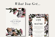 Floral Wedding Collection, an Invitation Template by Studio.lize (Thumbnail 2 of 4)
