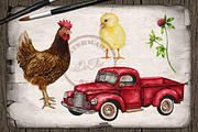 Fancy Farm Watercolor Illustration, an Animal Illustration by DioFlow (Thumbnail 8 of 8)