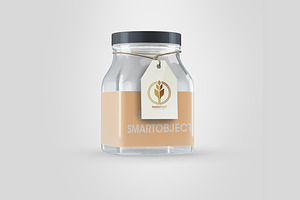 Full Editable Jar Mock-up