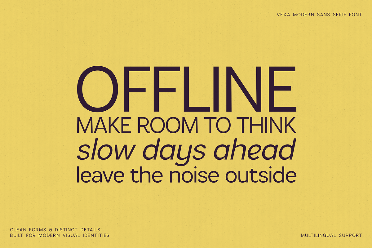 Vexa Modern Sans Serif Font, a Sans Serif Font by Only Fonts (Photo 4 of 12)