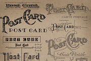 Vintage Postcard Word Vectors, an Object Graphic by Eclectic Anthology (Thumbnail 3 of 3)