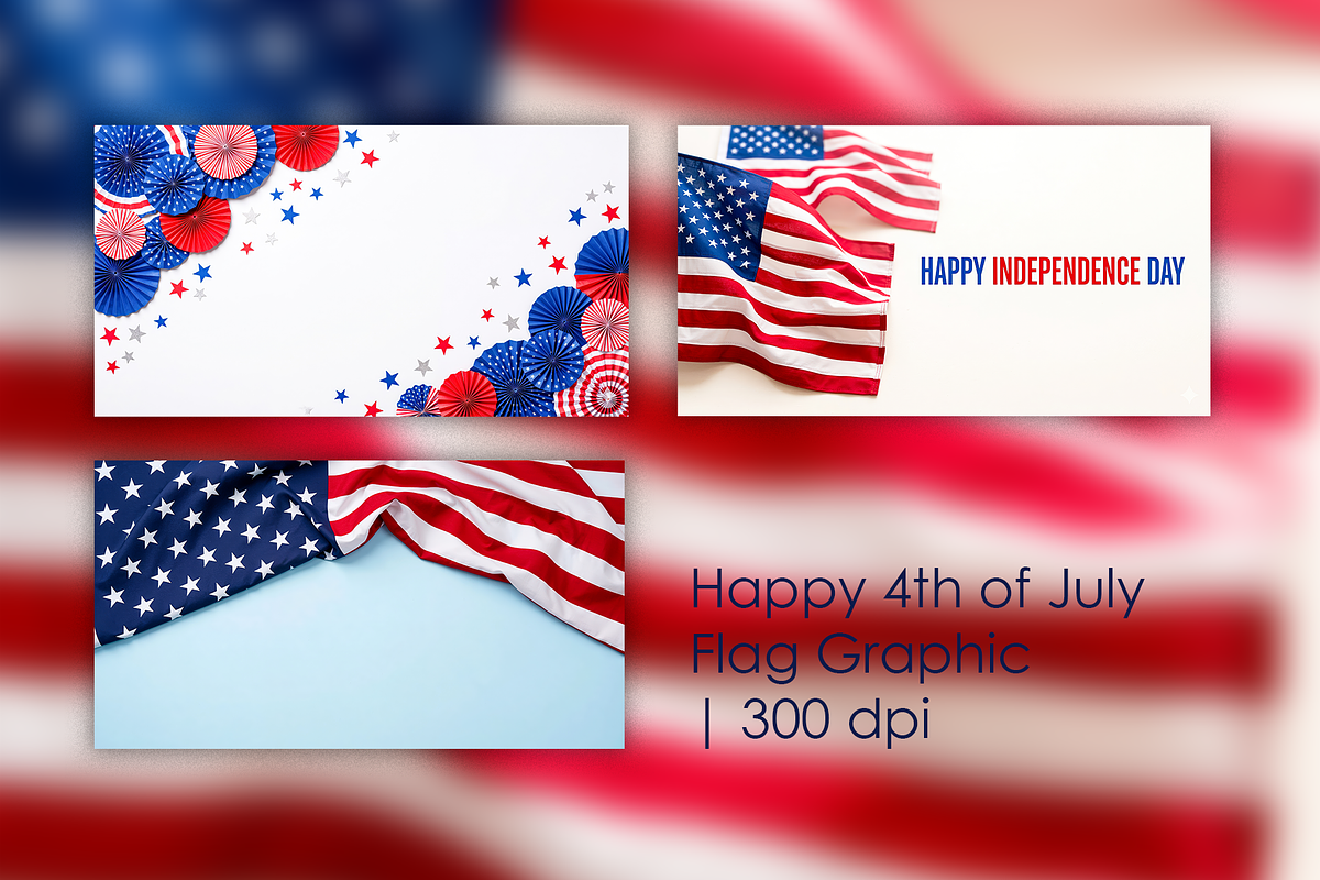 Happy 4th of July Flag Graphic, an Education Illustration by StockVerse Creative (Photo 1 of 4)