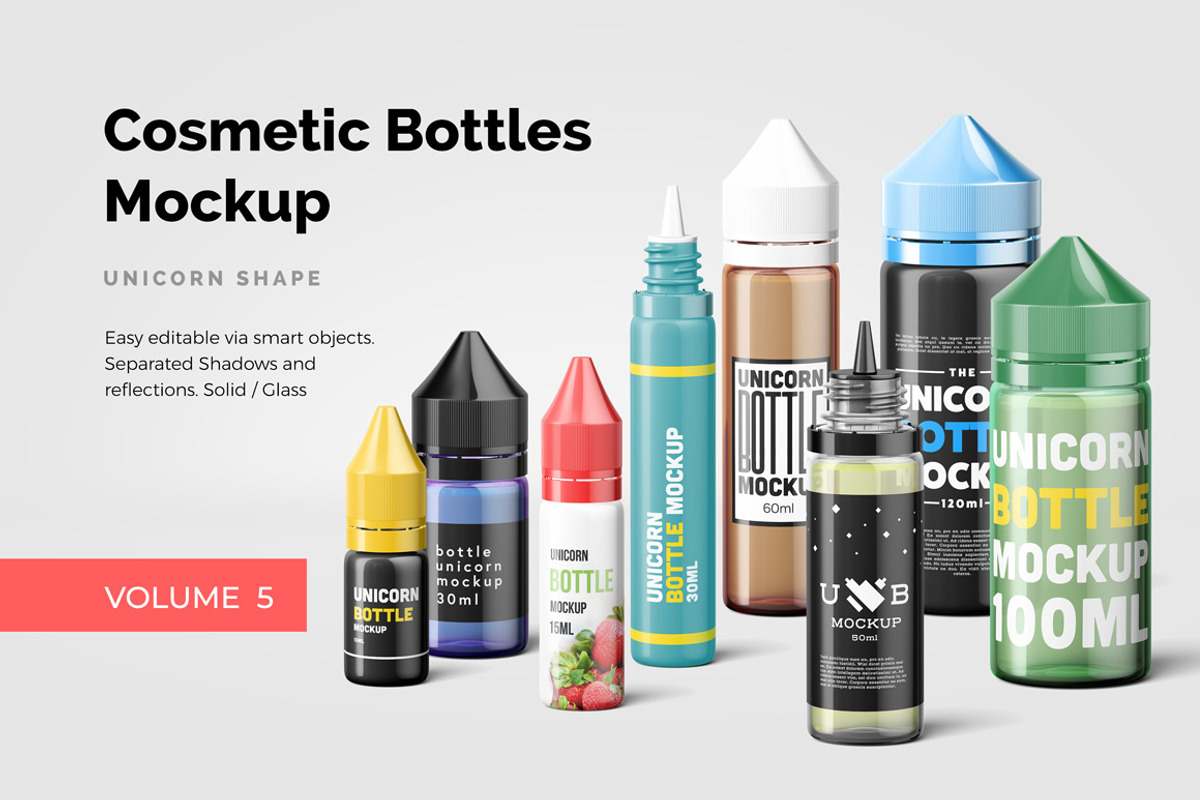 Cosmetic Bottles Mockup Vol.5, a Pens & Pencil Mockup by Kotulsky Mockups (Photo 1 of 4)