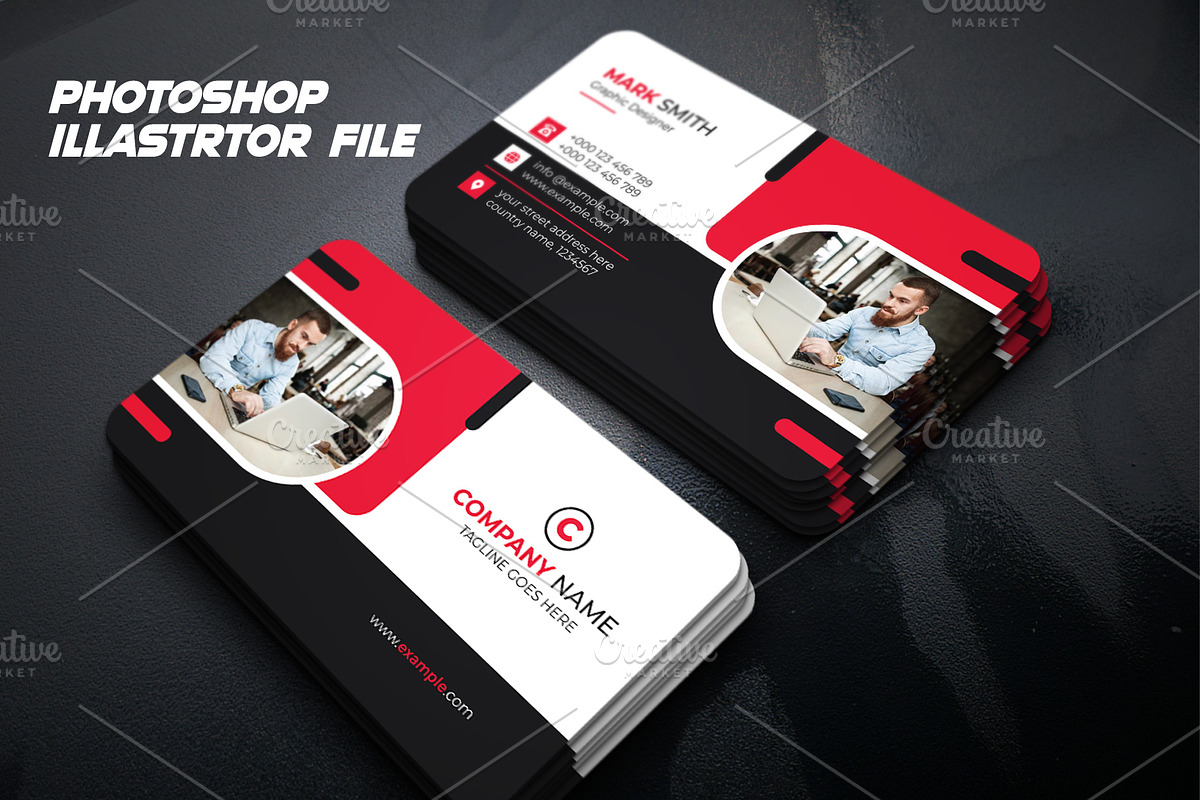 Red Business Card