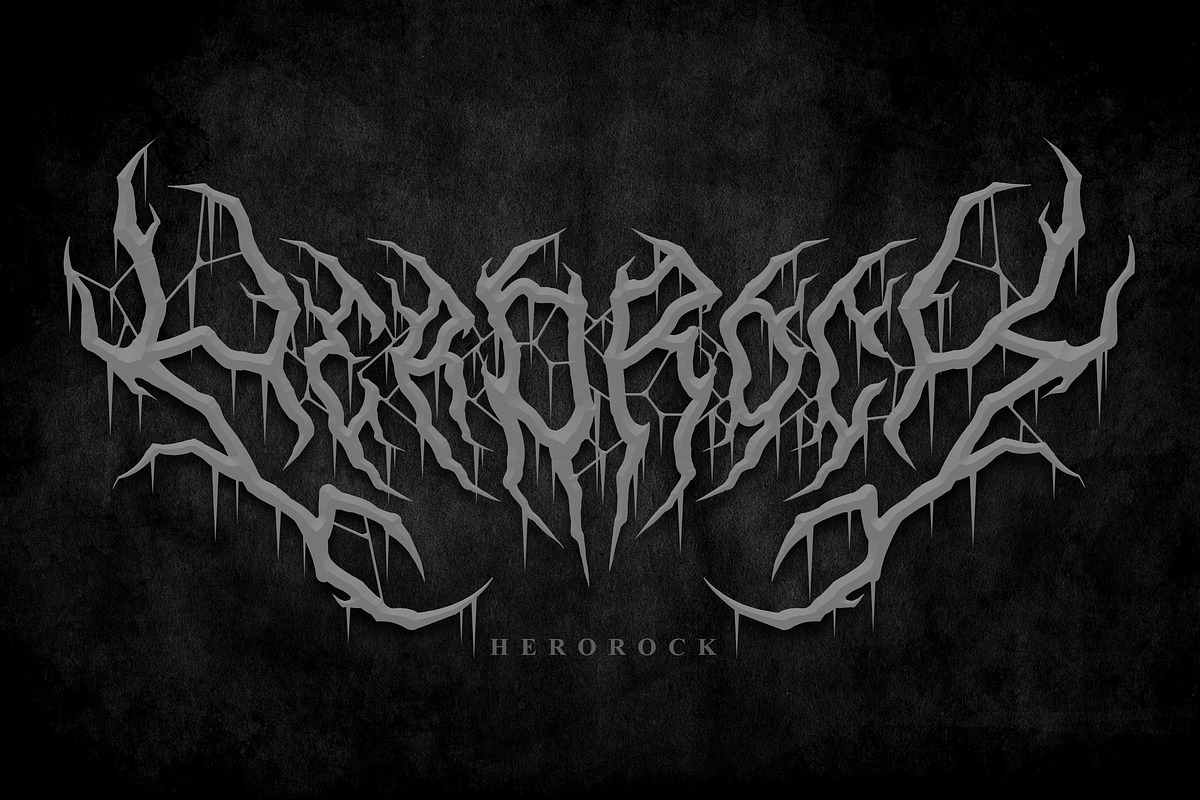 Onerock | Black Metal Font Vol.6, a Blackletter Font by Madhaline Studio (Photo 13 of 18)