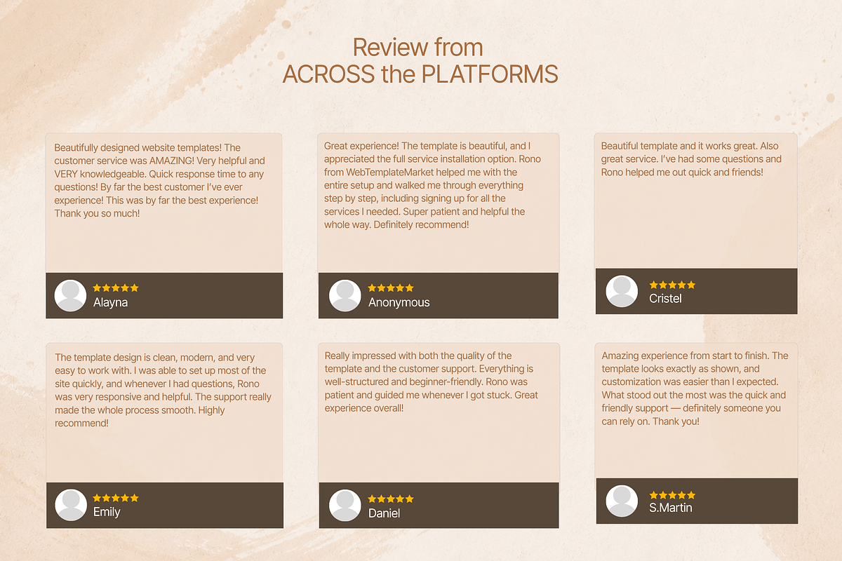 Boho Coach WordPress Template Kit, a WordPress Template by Web Template Market (Photo 7 of 9)