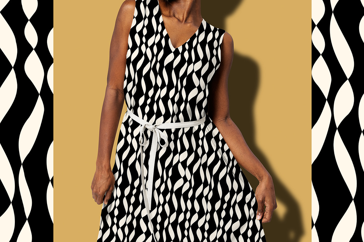 Abstract Braids, a Pattern Graphic by MalyskaStudio
