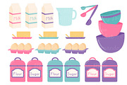 Baking In the Kitchen Clip Art, an Illustration by Amanda Ilkov (Thumbnail 4 of 4)