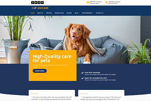 LT Anicare Onepage Pet WordPress