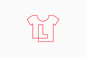 L Letter Tee Tshirt Apparel Logo