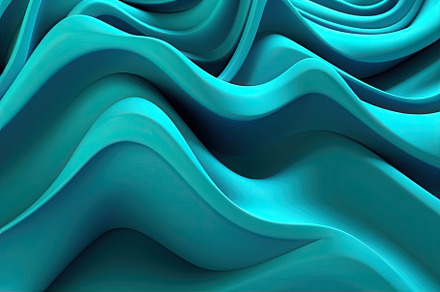 Teal 3D backdrop with seamless loops, organic patterns, dreamlike abstraction r, a Wallpaper Photo by José Manuel Gelpi