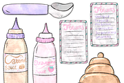 Watercolor Gelato Ice Cream Clipart, a Food Illustration by Lenninator Digital (Thumbnail 5 of 9)
