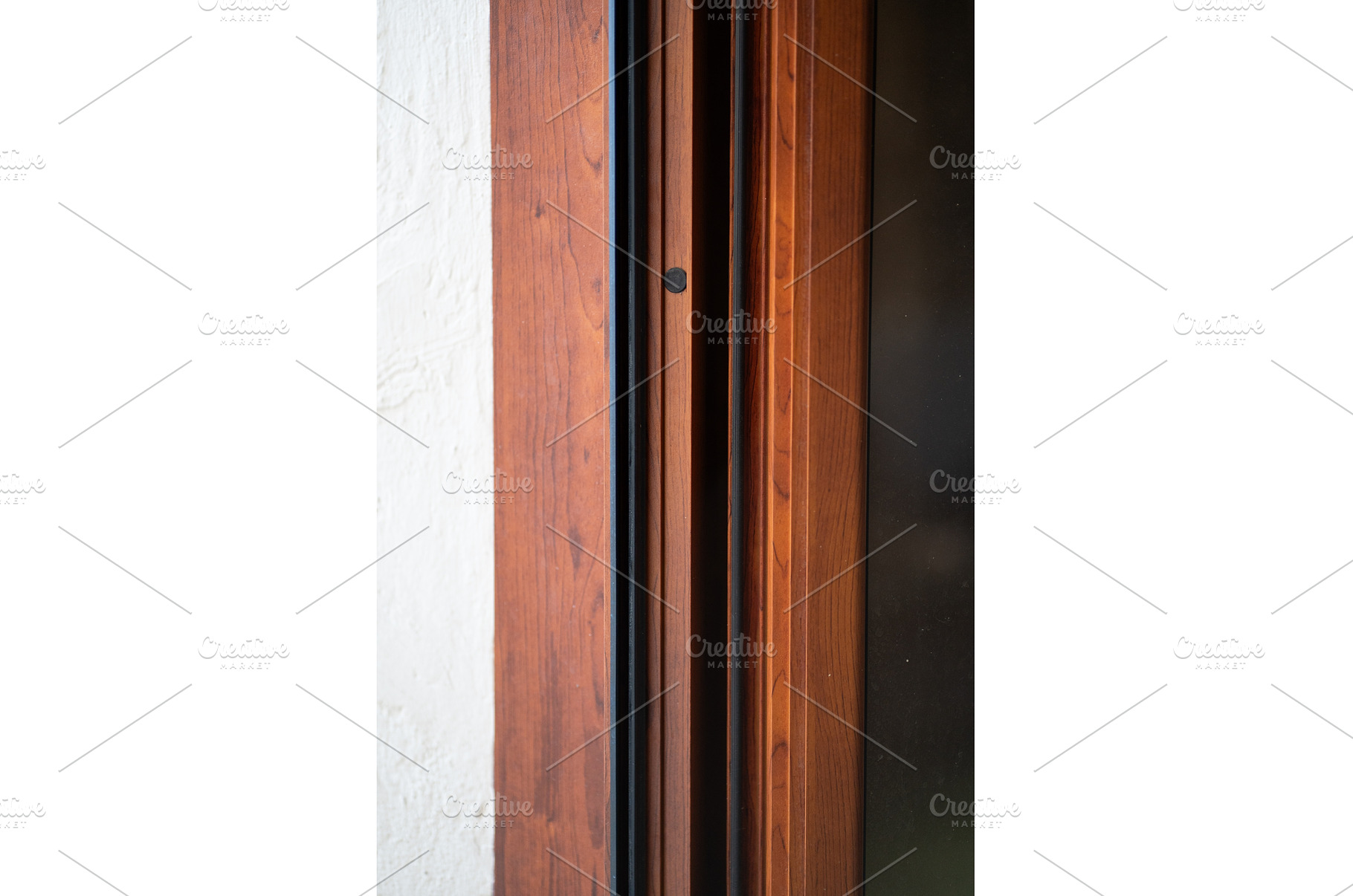 Wooden door frame with intricate, an Architecture Photo by volodymyrshtun13795