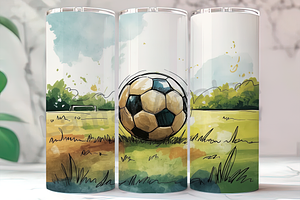 Retro Soccer Ball Tumbler, an Arts & Entertainment Photo by LamanAzalea