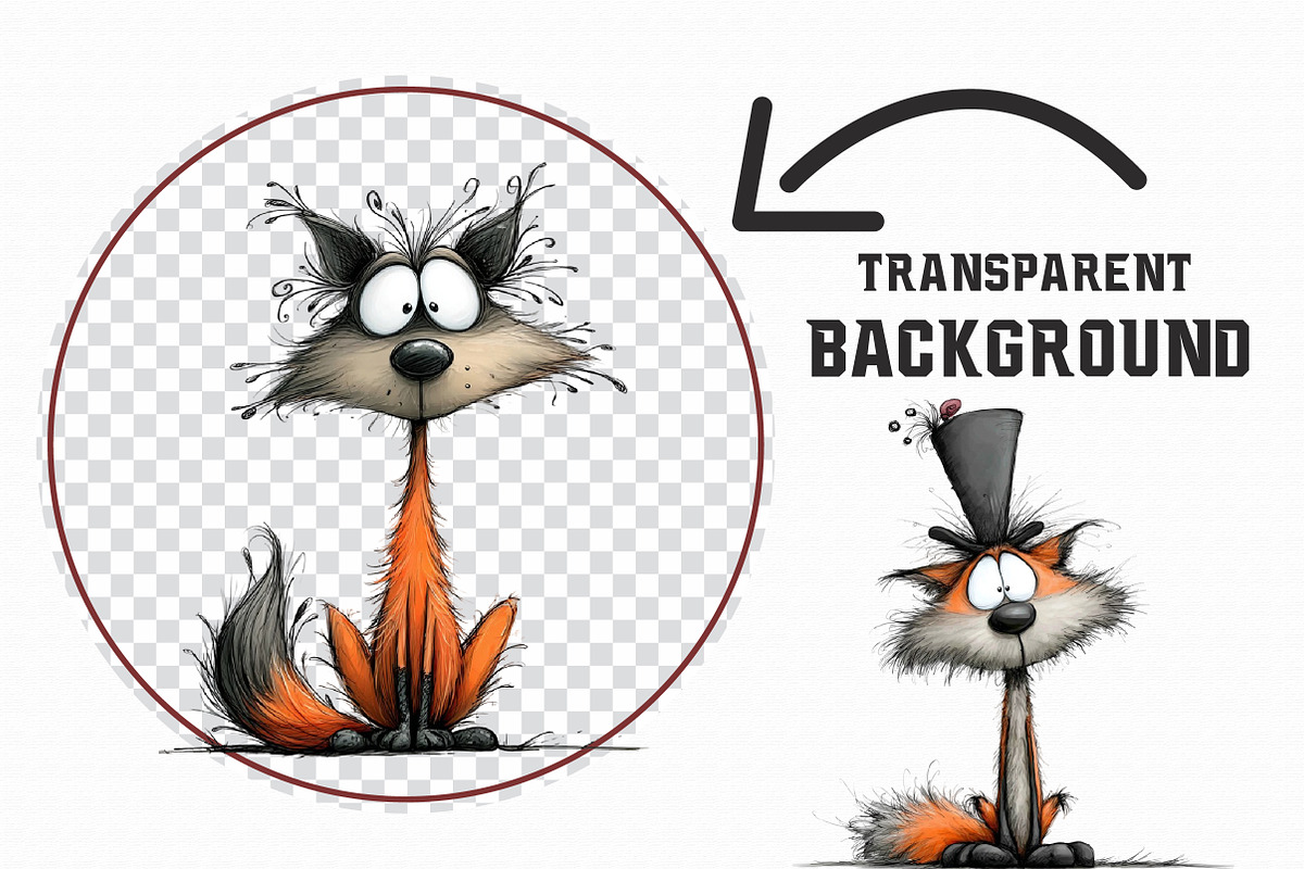 Whimsical Quirky Fox Clipart, an Illustration by Libby Wishes (Photo 3 of 6)