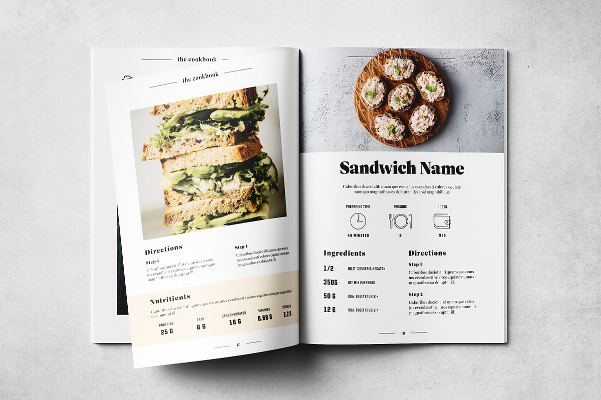 Cookbook Layout