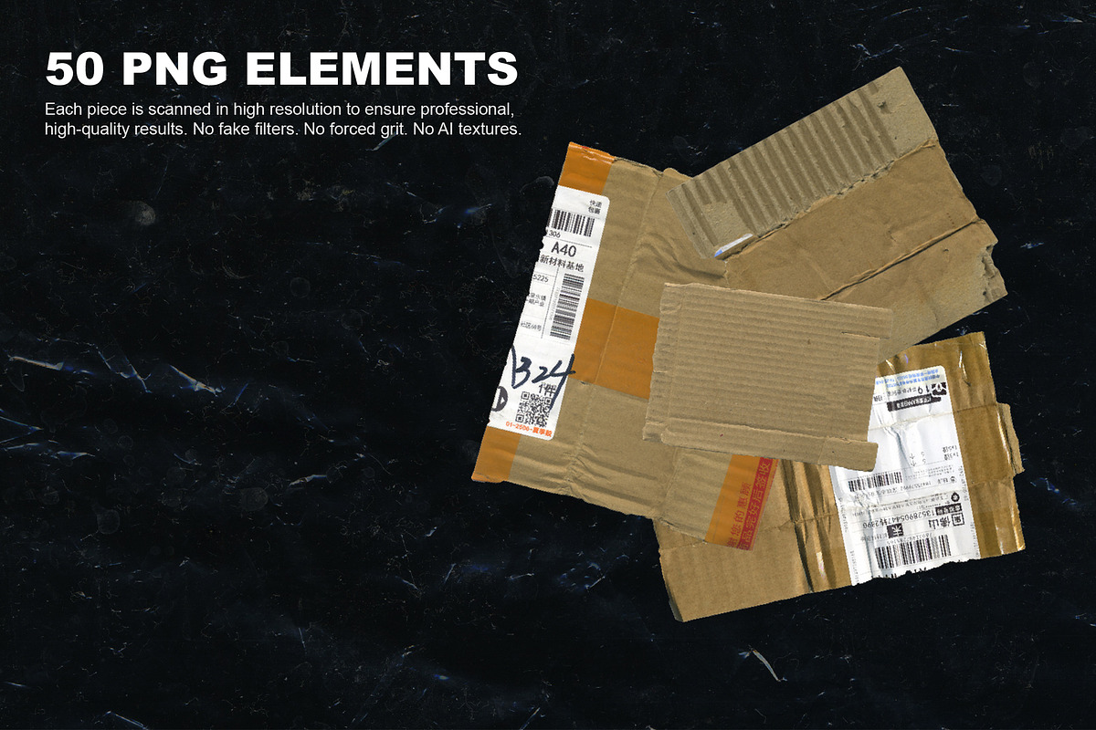Cardboard Collage Texture PNG Pieces, a Graphic by LarysaZabrotskaya (Photo 7 of 11)