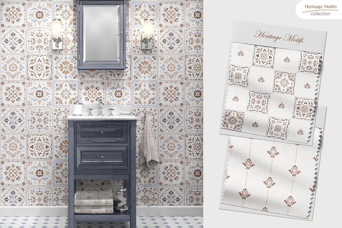 Heritage Motifs - Seamless Patterns, a Pattern Graphic by InaCorart (Photo 9 of 12)