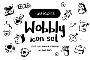 Hand-Drawn Doodle Icons Bundle, an Outline Icon by Creative Graphics