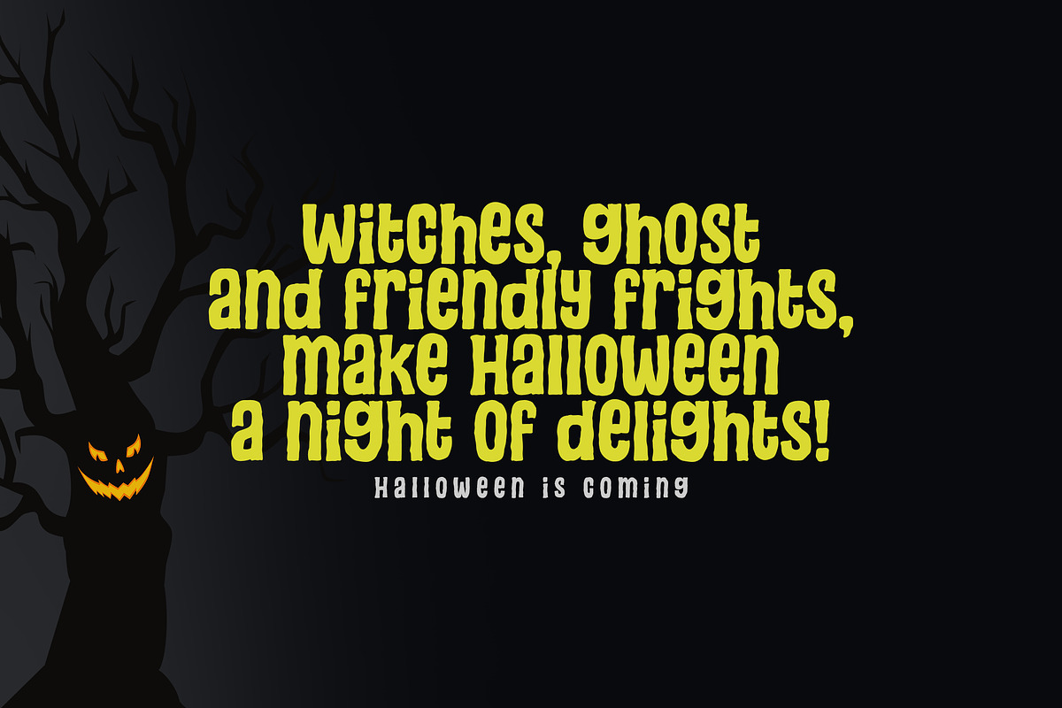 Grimmy Spooky, a Sans Serif Font by khurasan (Photo 2 of 5)
