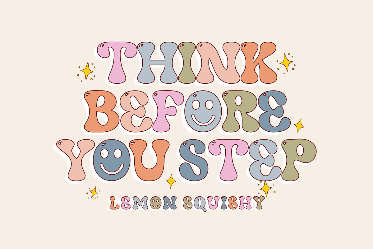 Monday Fun Retro Font, a Sans Serif Font by Luna Shop (Photo 8 of 12)