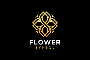 Ornamental Flower Line Art Logo, a Branding & Logo Template by Buqancreative