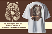 Vintage Hand-Drawn Brown Bear Design, an Animal Illustration by devastd (Thumbnail 2 of 10)