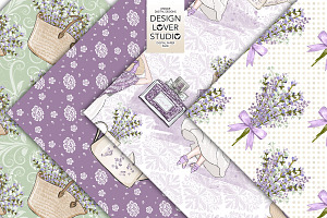 Lavender Girl Digital Paper Pack