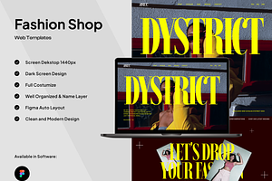 Dystrict - Fashion Landing Page