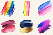 Colorful Brushstroke Clipart, an Illustration by OK Design (Thumbnail 4 of 5)