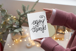 Enjoy the little things quote, an Illustration by Manifesto Design Gallery