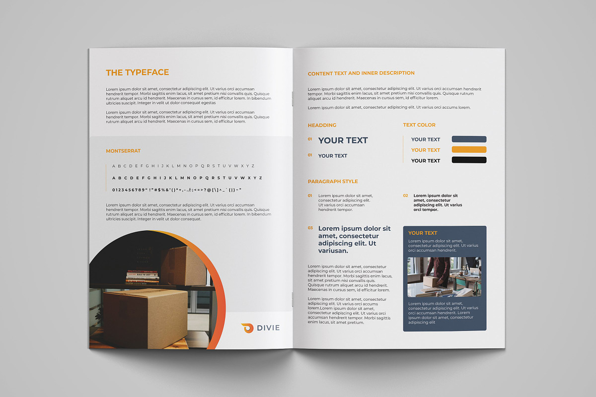 Brand Guideline Template, a Brochure Template by Template Shop (Photo 4 of 8)