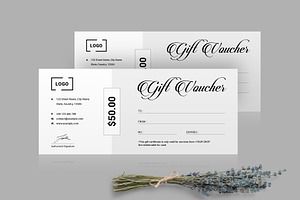 Minimal Gift Voucher Template