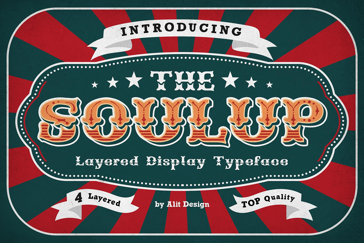 Soulup Typeface, a Script Font by alit design (Photo 1 of 15)