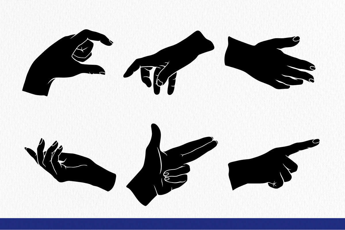 Hand Gesture Silhouette, an Illustration by Tekuni (Photo 7 of 8)