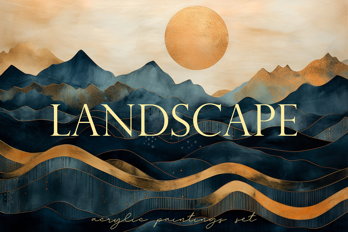 Geometric mountain landscape., a Wallpaper Graphic by O m N i  Studio (Photo 1 of 15)