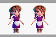 3d Cartoon Girl SG3FC, a Characters & Person 3D Model by LomellRueca (Thumbnail 2 of 27)