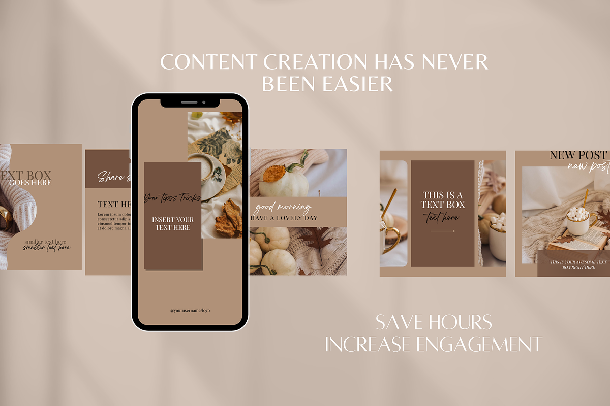 Autumn Instagram Templates, a Social Media Template by SociallyyCreative (Photo 8 of 10)
