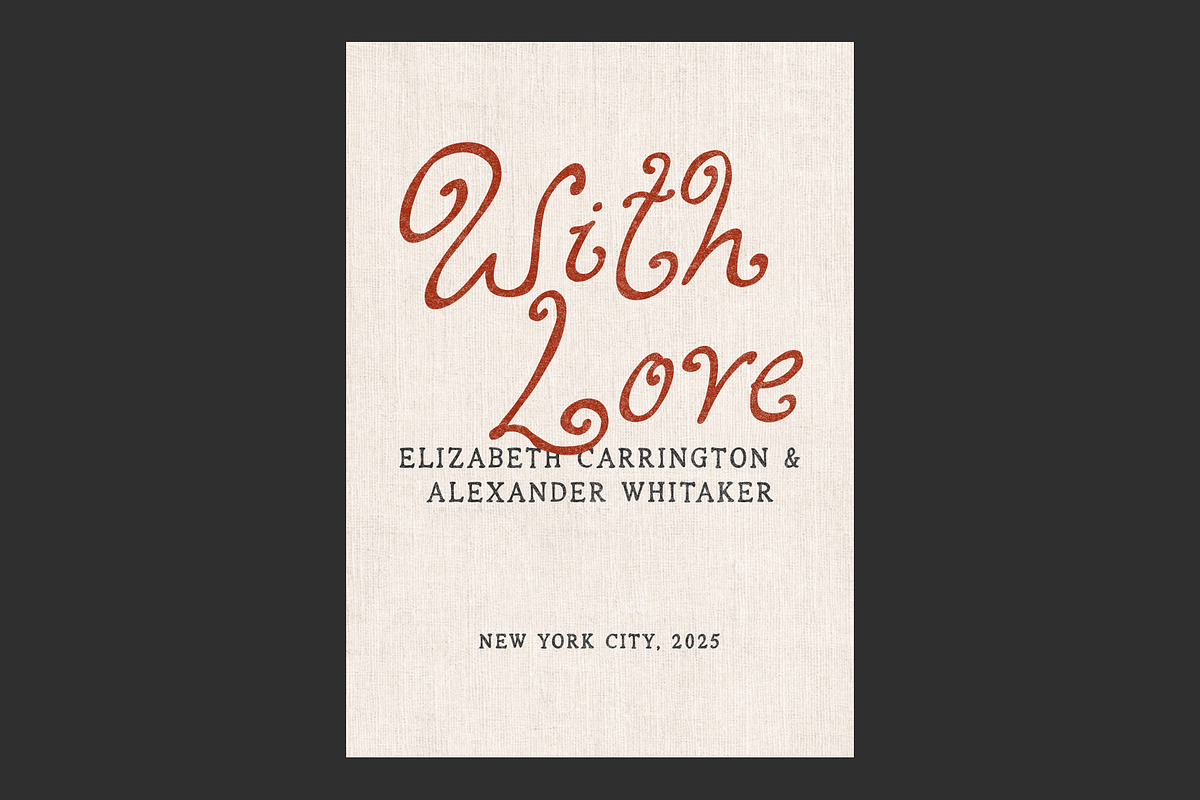Handwritten Vintage Curly Font Duo, a Handwritten Font by Ayya Studio (Photo 13 of 16)
