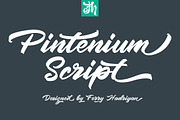 Pintenium Script, a Script Font by FHFont (Thumbnail 1 of 9)
