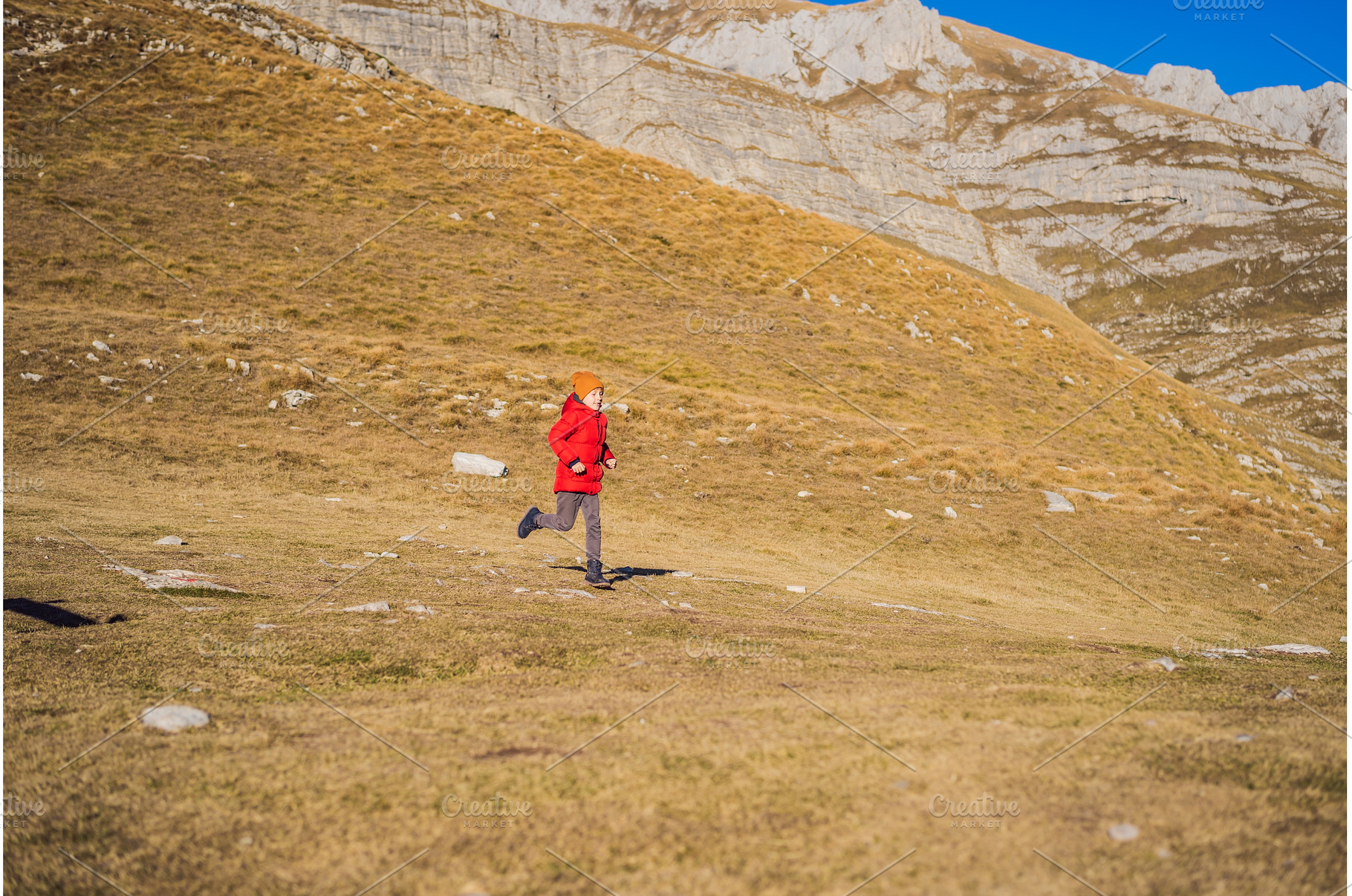 Montenegro. Boy tourist on the, a Nature Photo by Elizaveta Galitskaya