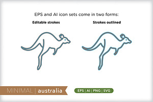 Minimal Australia Icons