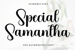 02 Special Samantha, a Handwritten Font by InermediaSTUDIO