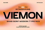 Viemon – Modern Sans Serif Typeface, a Sans Serif Font by MaikoHatta (Thumbnail 1 of 8)