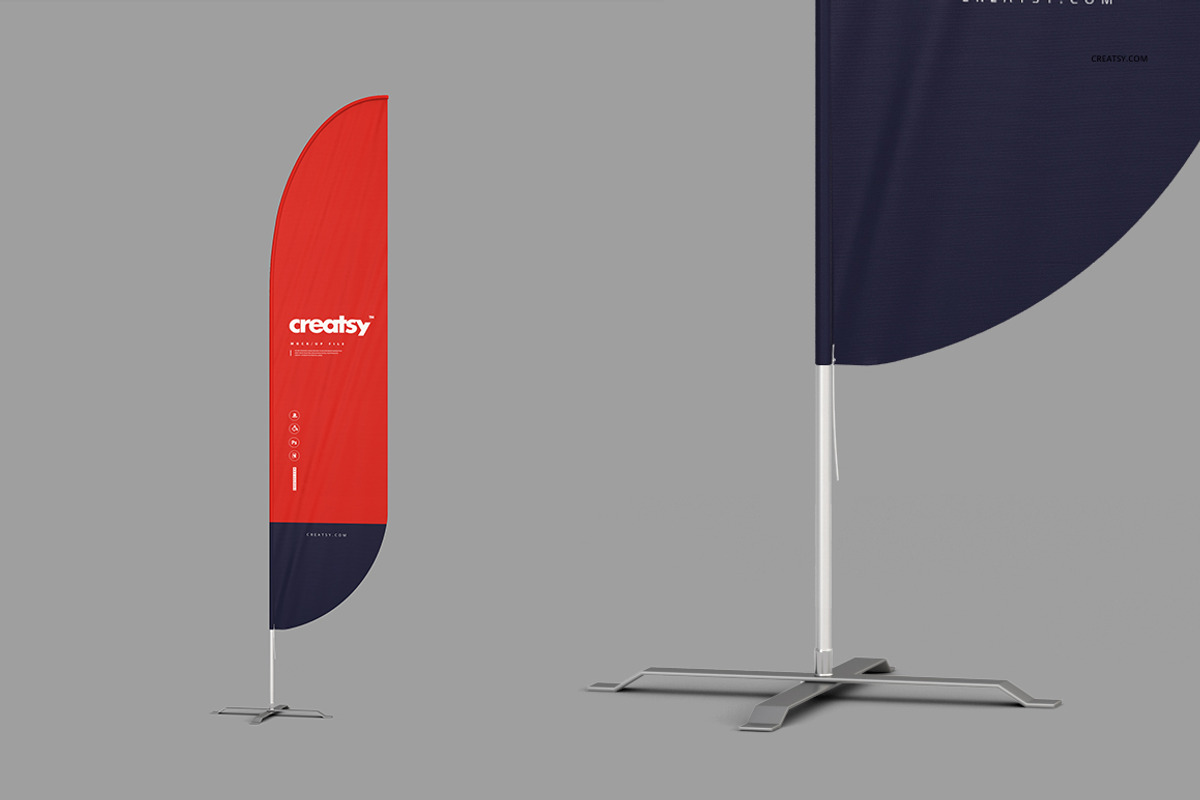 Outdoor Flags Mockup Set, an Object Graphic by creatsy2 (Photo 8 of 15)