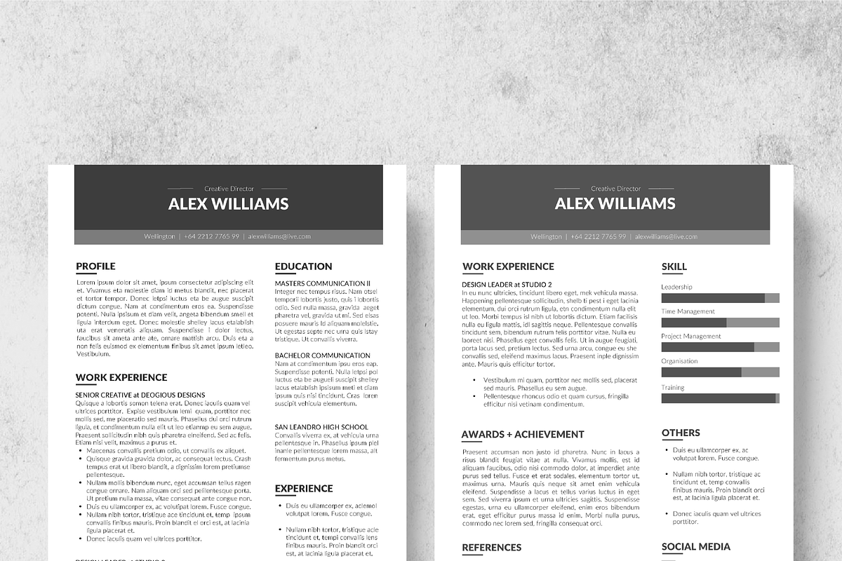 Zone Resume Template + Cover Letter, a Resume Template by Made By Hamilton (Photo 3 of 4)