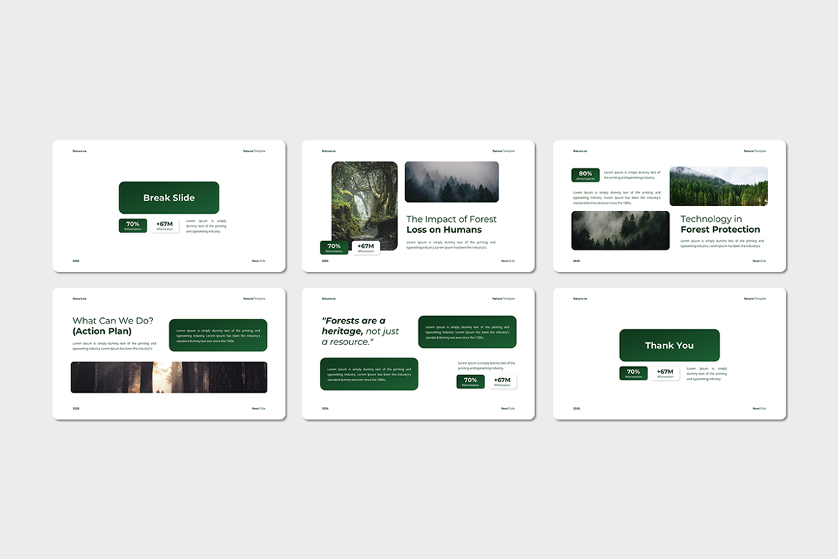 The Lungs of Our Planet - PowerPoint, a Presentation Template by Iqsiart Studio (Photo 3 of 3)