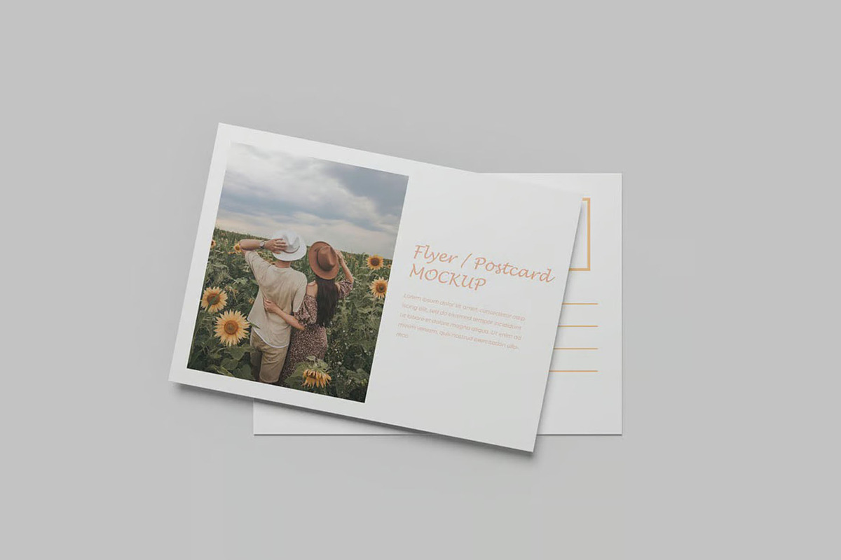 Flyer / Postcard Mockups, an Advertising Mockup by Se٧enStudio (Photo 2 of 3)