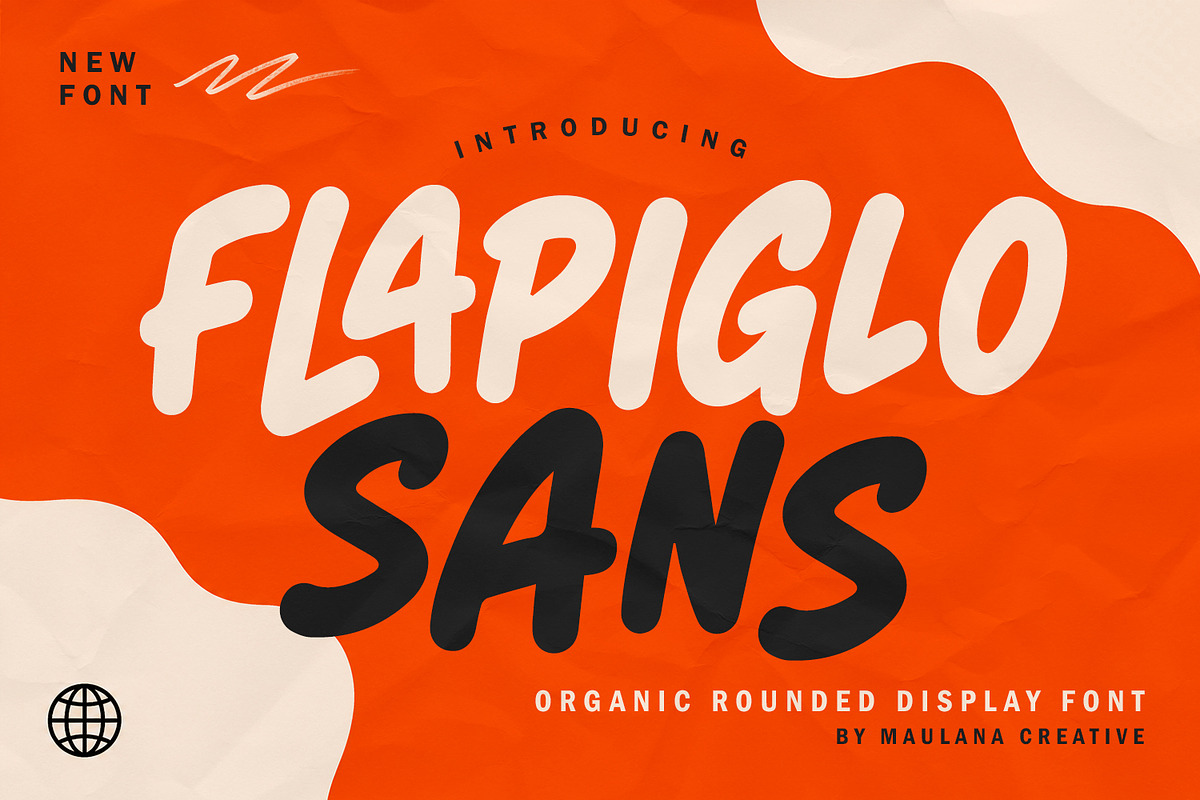 Flapiglo Sans Organic Rounded Font, a Sans Serif Font by Maulana Creative (Photo 1 of 7)